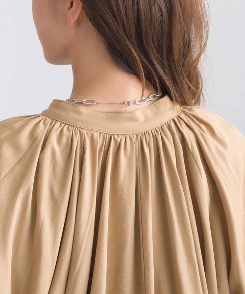 PICCIN(ピッチン)の「裾バルーンシャツジャケット(その他アウター・レディース・キャメル/ブラック/チャコールグレー・M)」の5枚目の写真