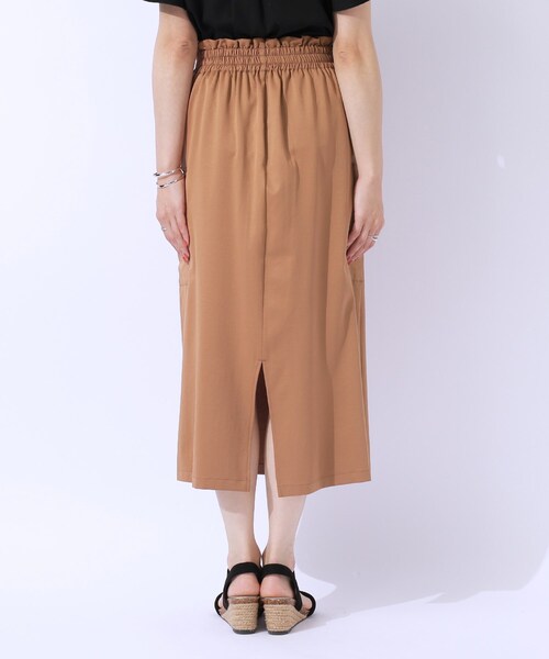 DRESKIP（ドレスキップ）の「◆【洗える/UV】ウエストがキレイに見える カーゴナロースカ―ト（スカート・レディース・ブラック/ライトベージュ/キャメル・03/02/04）」の18枚目の写真