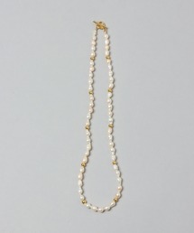 パール*ゴールドビーズネックレス