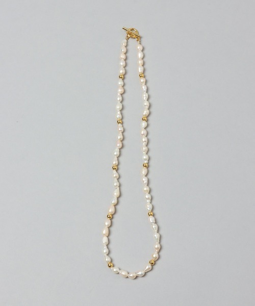 STERNBERG(スタンバーグ)の「パール*ゴールドビーズネックレス(ネックレス・メンズ・ゴールド・FREE)」の1枚目の写真