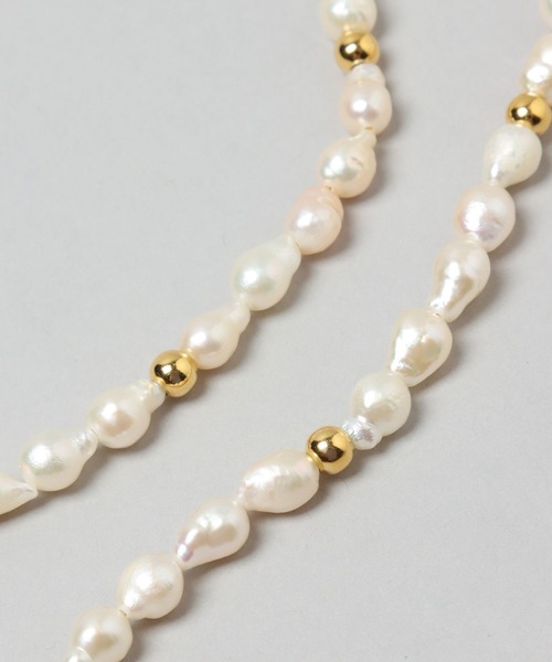 STERNBERG(スタンバーグ)の「パール*ゴールドビーズネックレス(ネックレス・メンズ・ゴールド・FREE)」の4枚目の写真