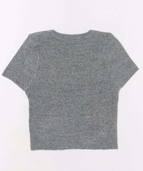 Sibra(シブラ)の「ニットトップス【長袖タイプも展開】(Tシャツ/カットソー・レディース・ブラック/ホワイト/グレー・M)」の4枚目の写真