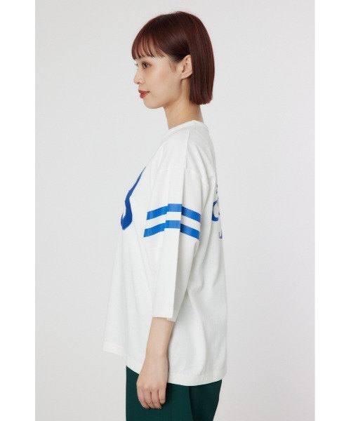 RODEO CROWNS WIDE BOWL(ロデオクラウンズワイドボウル)の「GOOD OLD CLフットボールシャツ(Tシャツ/カットソー・レディース・オフホワイト/イエロー/チャコールグレー/ダークグリーン・FREE)」の22枚目の写真