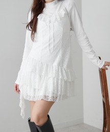 OLIVE des OLIVE | ラッフルリボンミニキャミワンピース(ワンピース)