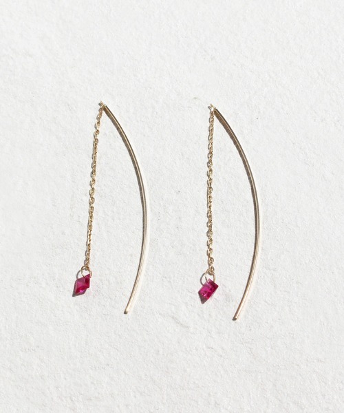 インプレッセ　ルビー　ピアス K18PG ルビー ピアス 82753－441210000