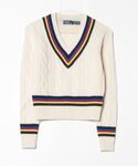 ケーブルニットウールカシミヤクリケットセーター POLO RALPH LAUREN（ポロ ラルフ ローレン）の「ケーブルニット ウール