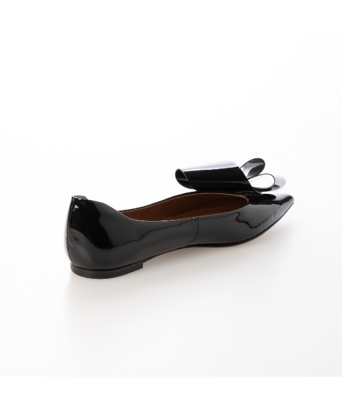Mode et Jacomo リボンポインテッドトゥローヒールパンプス MODE ET JACOMO リボンポインテッドトゥローヒールパンプス