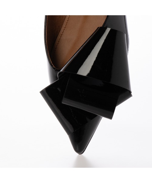 Mode et Jacomo（モードエジャコモ）の「リボンポインテッドトゥローヒールパンプス（パンプス・レディース・ライトブラック/ナチュラル/レッド系その他2/ワイン・22.5cm/23cm/23.5cm/24cm/24.5cm）」の17枚目の写真