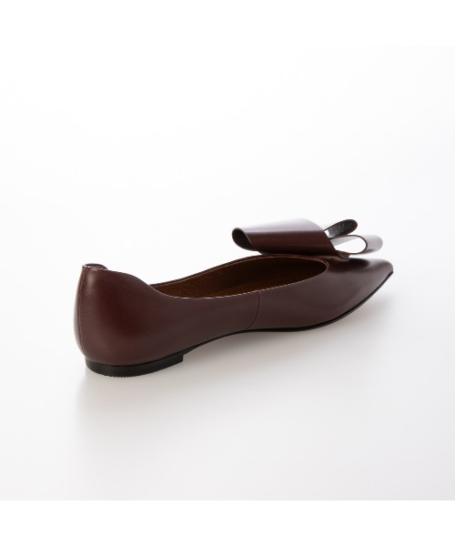 Mode et Jacomo リボンポインテッドトゥローヒールパンプス Mode et Jacomo パンプス リボンポインテッドトゥローヒール