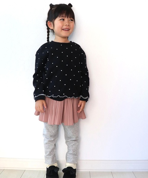 SKAPE(エスケープ)の「スソキリカエレギンス(レギンス/スパッツ・キッズ・グレー/ブラック・90cm/120cm/80cm/130cm/100cm/110cm)」の7枚目の写真