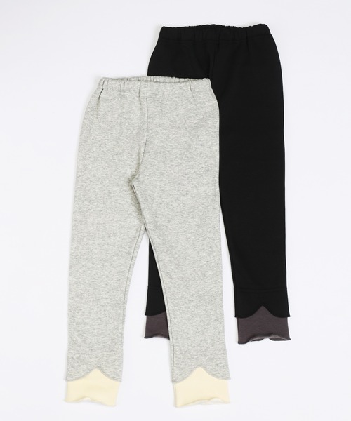 SKAPE(エスケープ)の「スソキリカエレギンス(レギンス/スパッツ・キッズ・グレー/ブラック・90cm/120cm/80cm/130cm/100cm/110cm)」の4枚目の写真