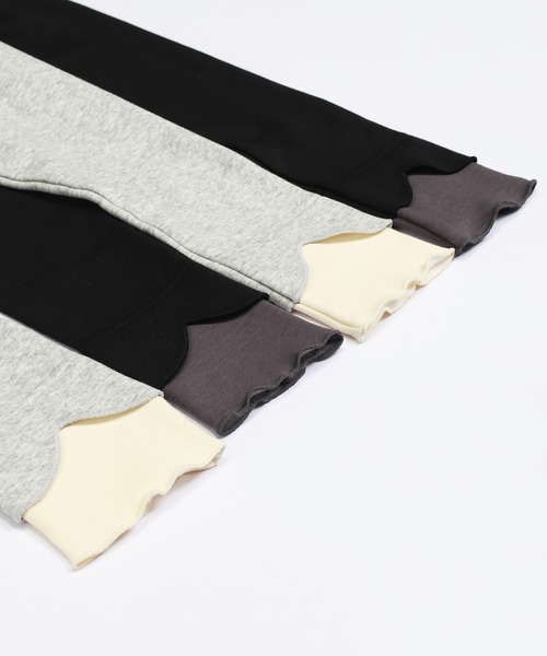 SKAPE(エスケープ)の「スソキリカエレギンス(レギンス/スパッツ・キッズ・グレー/ブラック・90cm/120cm/80cm/130cm/100cm/110cm)」の5枚目の写真