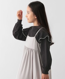 GLOBAL WORK Smile Seed Store（グローバルワーク スマイルシードストア）の「コットン配色フリルプルオーバー/長袖/118336（Tシャツ/カットソー・キッズ）」