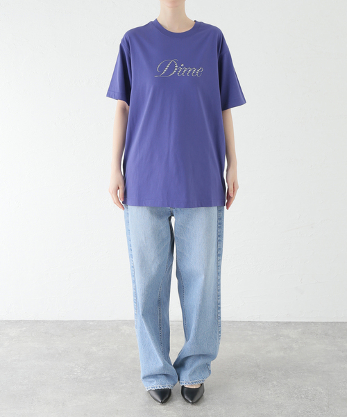 セール】【Dime/ダイム】 ICY CURSIVE T-SHIRT：Tシャツ（T