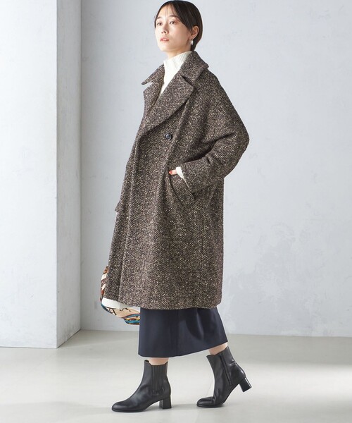 TICCA（ティッカ）の「TICCA:ミックス ツイード テント コート