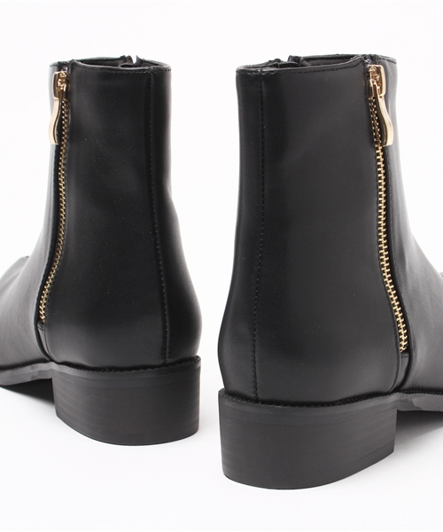 OUTLET（アウトレット）の「【Discoat】サイドジップブーツ（ブーツ・レディース・ブラウン/ブラック・SMALL/MEDIUM/LARGE）」の5枚目の写真