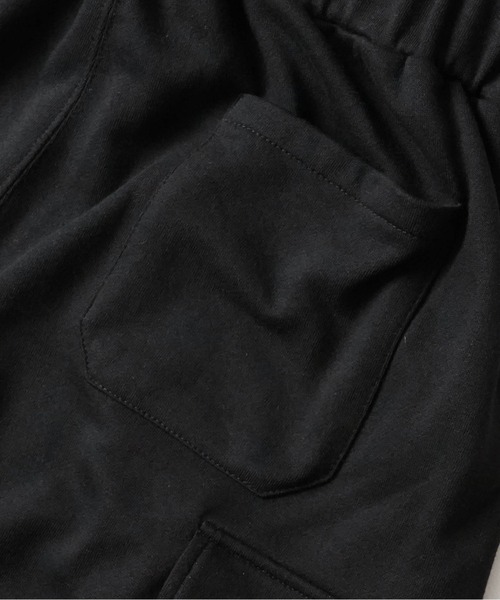 ILL'S(イルズ)の「ビッグポケット 裾ドローコード ワイドシルエット 裏毛スウェットカーゴパンツ【ILL'S】(カーゴパンツ・メンズ・ブラック/アッシュグレー/杢グレー・M/L)」の7枚目の写真