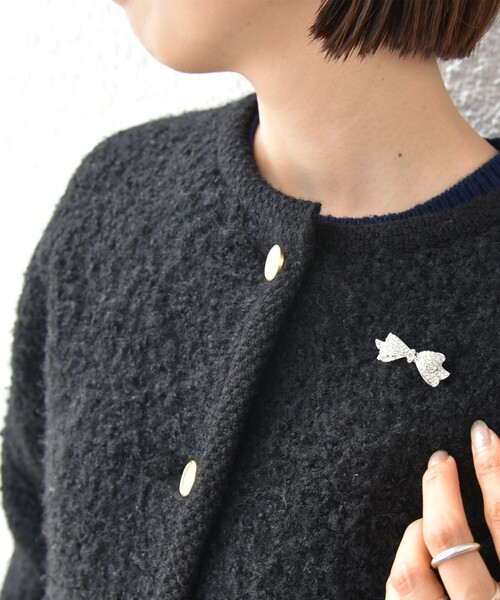 リボン モチーフ ブローチ（ブローチ/コサージュ）｜SHIPS（シップス）