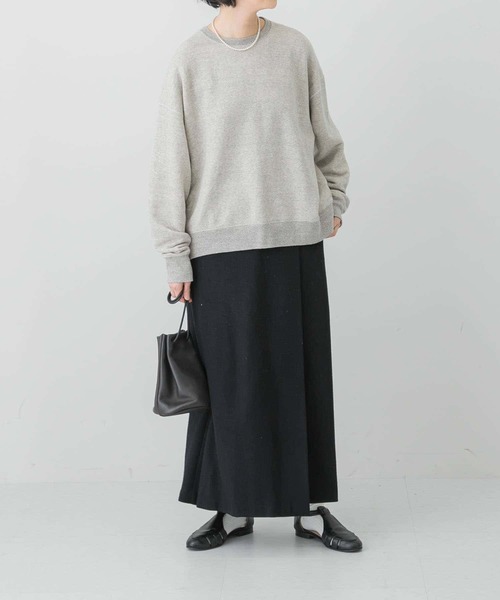 かぐれ（カグレ）の「コットンリヨセルスウェットプルオーバー（スウェット・レディース・オートミール/チャコールグレー/ライトグレー・FREE）」の8枚目の写真