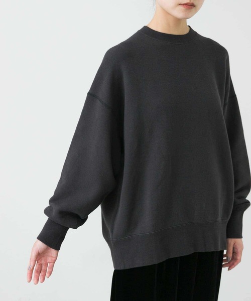 かぐれ（カグレ）の「コットンリヨセルスウェットプルオーバー（スウェット・レディース・オートミール/チャコールグレー/ライトグレー・FREE）」の14枚目の写真