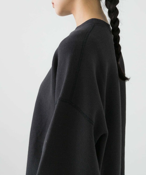 かぐれ（カグレ）の「コットンリヨセルスウェットプルオーバー（スウェット・レディース・オートミール/チャコールグレー/ライトグレー・FREE）」の17枚目の写真