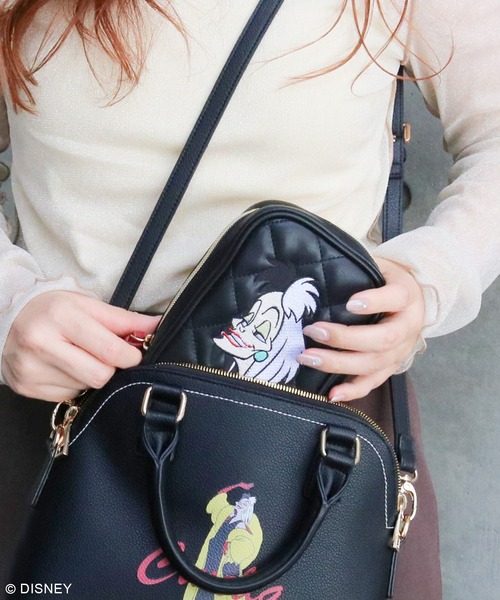 Disney（ディズニー）の「ディズニー ヴィランズ / キルティングフェイスポーチ（ポーチ・レディース・パープル/シルバー/ブラック・FREE）」の17枚目の写真