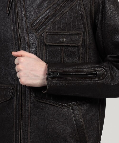 TOMORROWLAND    レザージャケット 別注】DENIM×TOMORROWLAND ラムレザー シングル