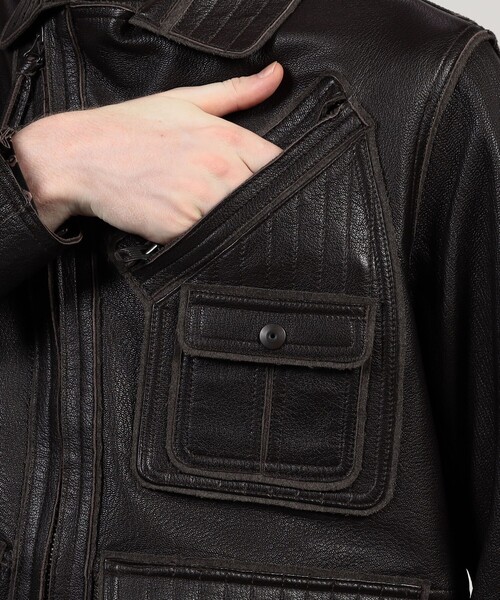 ゴートレザー ライダースジャケット（ライダースジャケット