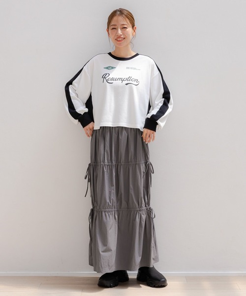 LAKOLE（ラコレ）の「ゲームプリント長袖T / 148442（Tシャツ/カットソー・レディース・ブラック/グレー/オフホワイト・SMALL/MEDIUM）」の4枚目の写真