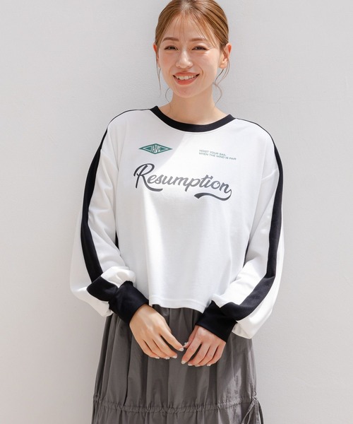 LAKOLE（ラコレ）の「ゲームプリント長袖T / 148442（Tシャツ/カットソー・レディース・ブラック/グレー/オフホワイト・SMALL/MEDIUM）」の7枚目の写真