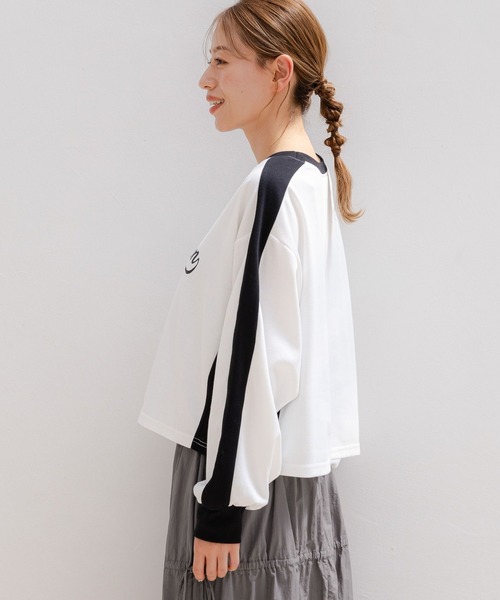 LAKOLE（ラコレ）の「ゲームプリント長袖T / 148442（Tシャツ/カットソー・レディース・ブラック/グレー/オフホワイト・SMALL/MEDIUM）」の10枚目の写真