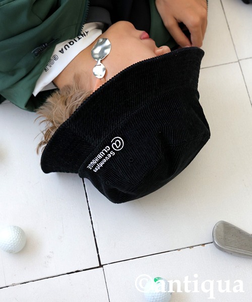 antiqua(アンティカ)の「【STCH】コーデュロイハット(ハット・レディース・ブラック/グレー・L/M)」の13枚目の写真