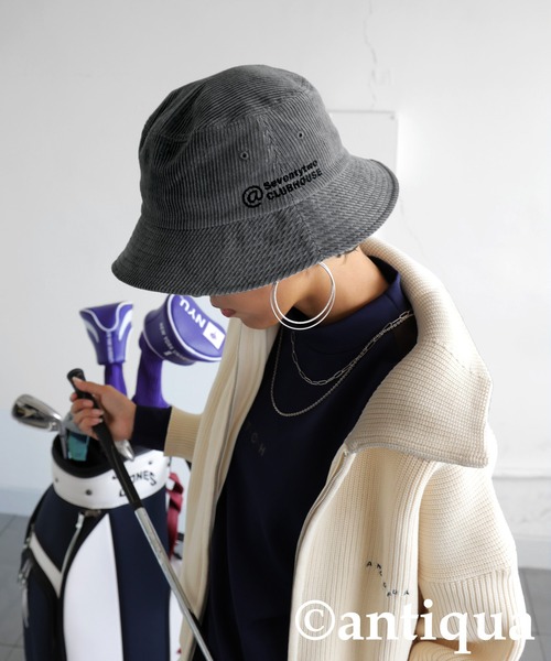 antiqua(アンティカ)の「【STCH】コーデュロイハット(ハット・レディース・ブラック/グレー・L/M)」の18枚目の写真