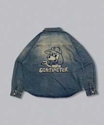 CMT ruler washed denim L/S shirt