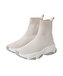 【撥水加工】軽量ニットソックススニーカー