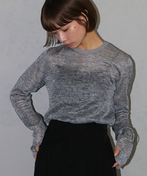cheriella | 【cheriella】ベーシックラメシアーニット BASIC LAME SHEER KNIT(ニット/セーター)