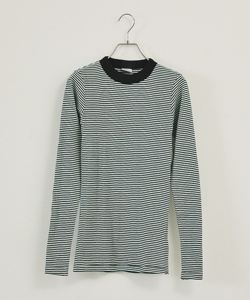 MILLER(ミラー)の「【Miller】パネルロングスリーブロンT(Tシャツ/カットソー・レディース・レッド/ブラウン/ブラック/グリーン・フリー)」の1枚目の写真
