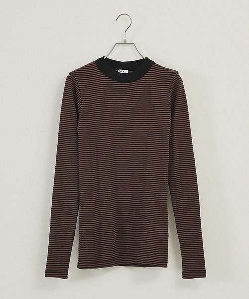 MILLER(ミラー)の「【Miller】パネルロングスリーブロンT(Tシャツ/カットソー・レディース・レッド/ブラウン/ブラック/グリーン・フリー)」の20枚目の写真
