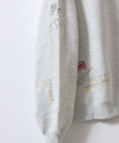 Red Cap Girl(レッドキャプガール)の「Red Cap Girl Sweat Shirt/レッドキャップガール オーバーサイズ 総柄プリント 裏起毛 トレーナー スウェット レディース メンズ(スウェット・メンズ・ダークグレー/アッシュ/ダークグリーン/ホワイト/ネイビー/ブラウン/グレー系その他/ブラック・M/L/LL)」の21枚目の写真