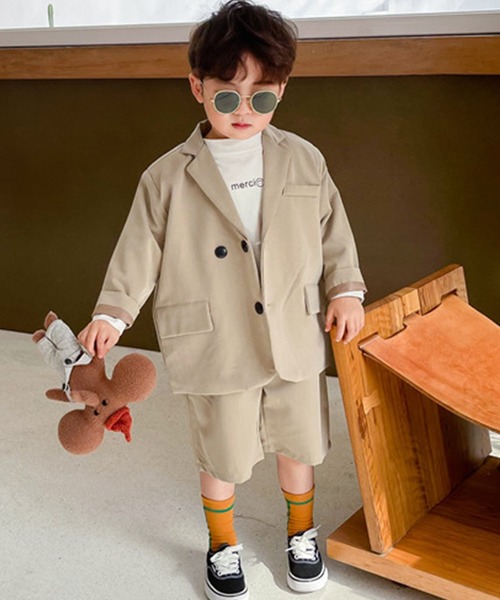 【美品 現行】バーバリー　キッズ　TB ジャケット　パンツ　セットアップ 美品 現行】バーバリー キッズ TB ジャケット パンツ セットアップ