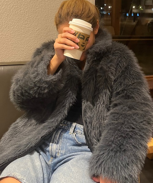 セール】ボリュームフェイクファーコート（その他アウター）｜おしゃれ