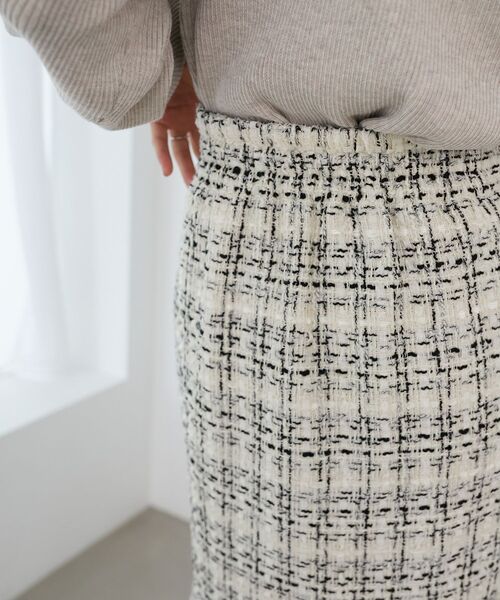 MAJESTIC LEGON（マジェスティックレゴン）の「ツイードマーメイドロングスカート（スカート・レディース・グレー/ブラック/ベージュ/ホワイト系その他2/ブラック系その他・SMALL/MEDIUM/X-SMALL）」の10枚目の写真