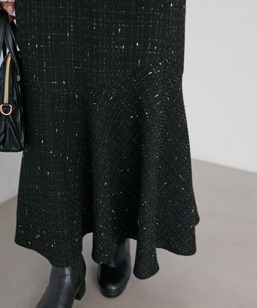 MAJESTIC LEGON（マジェスティックレゴン）の「ツイードマーメイドロングスカート（スカート・レディース・グレー/ブラック/ベージュ/ホワイト系その他2/ブラック系その他・SMALL/MEDIUM/X-SMALL）」の17枚目の写真