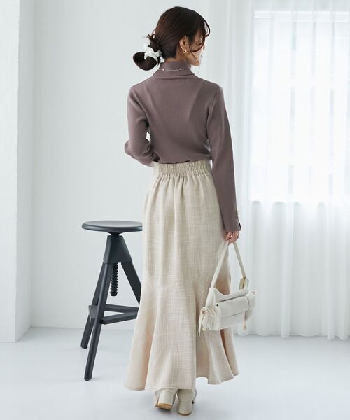 MAJESTIC LEGON（マジェスティックレゴン）の「ツイードマーメイドロングスカート（スカート・レディース・グレー/ブラック/ベージュ/ホワイト系その他2/ブラック系その他・SMALL/MEDIUM/X-SMALL）」の21枚目の写真