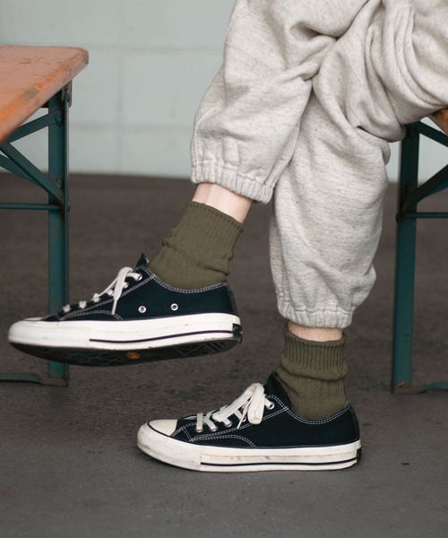 HIGHTIDE(ハイタイド)の「decka Quality socks デカ クォリティソックス Low Gauge Rib Socks | Short Length ローゲージリブソックス ショート(ソックス/靴下・メンズ・ホワイト/ライトグレー/オレンジ/オリーブ/ブラック・M/L)」の5枚目の写真