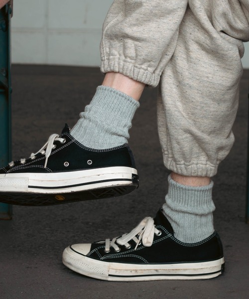 HIGHTIDE(ハイタイド)の「decka Quality socks デカ クォリティソックス Low Gauge Rib Socks | Short Length ローゲージリブソックス ショート(ソックス/靴下・メンズ・ホワイト/ライトグレー/オレンジ/オリーブ/ブラック・M/L)」の4枚目の写真