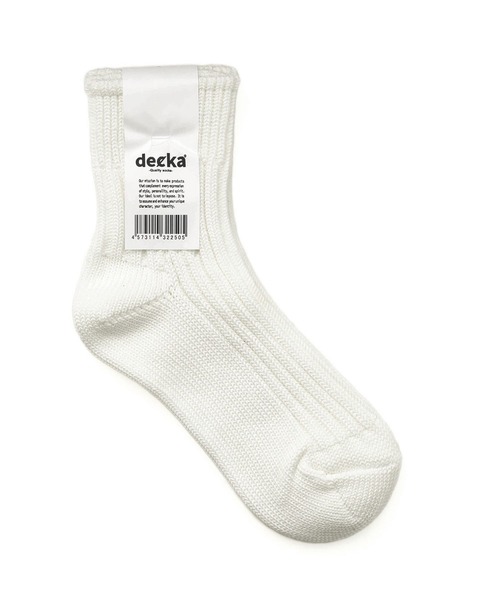 HIGHTIDE(ハイタイド)の「decka Quality socks デカ クォリティソックス Low Gauge Rib Socks | Short Length ローゲージリブソックス ショート(ソックス/靴下・メンズ・ホワイト/ライトグレー/オレンジ/オリーブ/ブラック・M/L)」の11枚目の写真