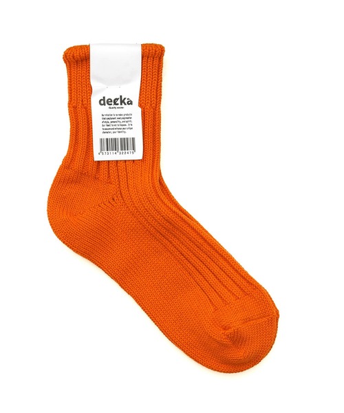 HIGHTIDE(ハイタイド)の「decka Quality socks デカ クォリティソックス Low Gauge Rib Socks | Short Length ローゲージリブソックス ショート(ソックス/靴下・メンズ・ホワイト/ライトグレー/オレンジ/オリーブ/ブラック・M/L)」の9枚目の写真