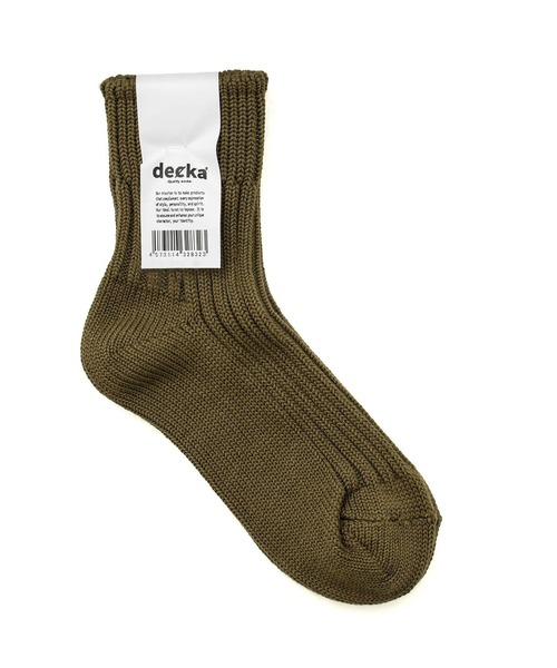 HIGHTIDE(ハイタイド)の「decka Quality socks デカ クォリティソックス Low Gauge Rib Socks | Short Length ローゲージリブソックス ショート(ソックス/靴下・メンズ・ホワイト/ライトグレー/オレンジ/オリーブ/ブラック・M/L)」の14枚目の写真
