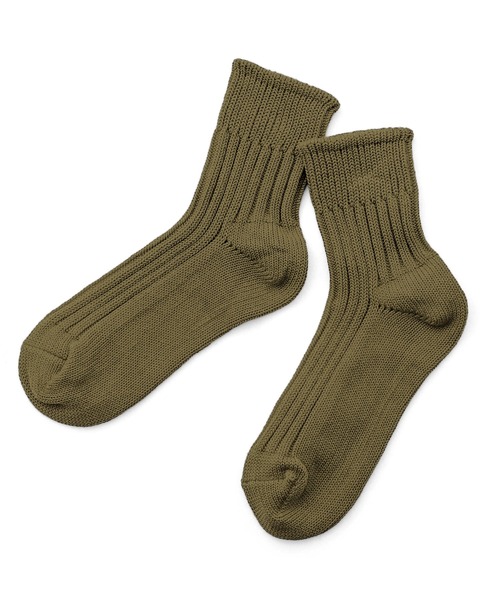 HIGHTIDE(ハイタイド)の「decka Quality socks デカ クォリティソックス Low Gauge Rib Socks | Short Length ローゲージリブソックス ショート(ソックス/靴下・メンズ・ホワイト/ライトグレー/オレンジ/オリーブ/ブラック・M/L)」の13枚目の写真